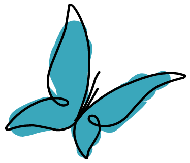 illustration eines schmetterlings auf transparentem hintergrund im logo